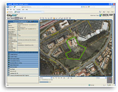 screenshot of GIS application